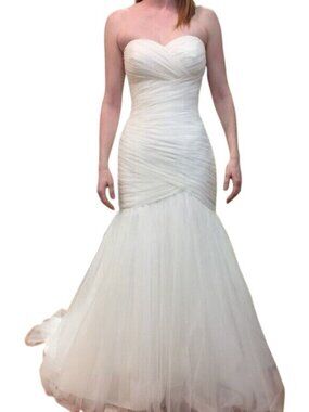 Morilee Madeline Gardner 12 Ivory Mermaid Strapless Sweetheart Wedding Dress